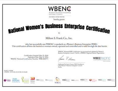 National Women's Business Enterprise Certification